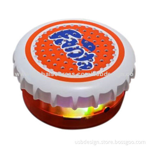 Memory Card Colorful Flashlight Wireless Stereo Speaker, 350mAh Battery Capacity